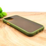 Противоударный полиуретановый чехол Smoke case для Iphone 12 Mini (5.4) Green