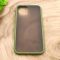 Противоударный полиуретановый чехол Smoke case для Iphone 12 Mini (5.4) Green