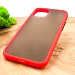 Противоударный полиуретановый чехол Smoke case для Iphone 12 Pro Max (6.7) Red