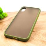Противоударный полиуретановый чехол Smoke case для Iphone XR Green