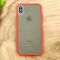 Противоударный полиуретановый чехол Smoke case для Iphone XS Red