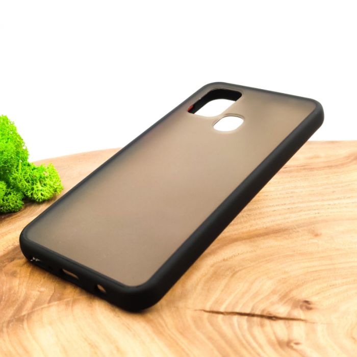 Противоударный полиуретановый чехол Smoke case для Samsung M31 Black