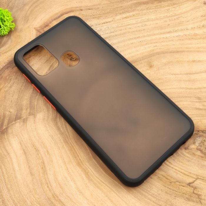 Противоударный полиуретановый чехол Smoke case для Samsung M31 Black