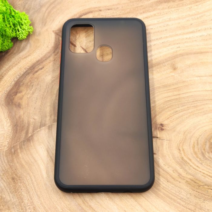 Противоударный полиуретановый чехол Smoke case для Samsung M31 Black