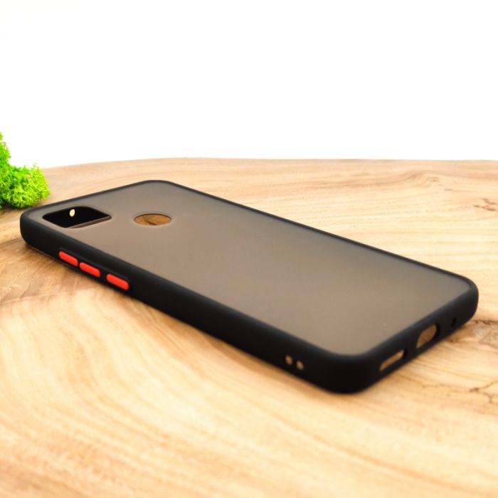 Противоударный полиуретановый чехол Smoke case  Xiaomi Redmi9C Black