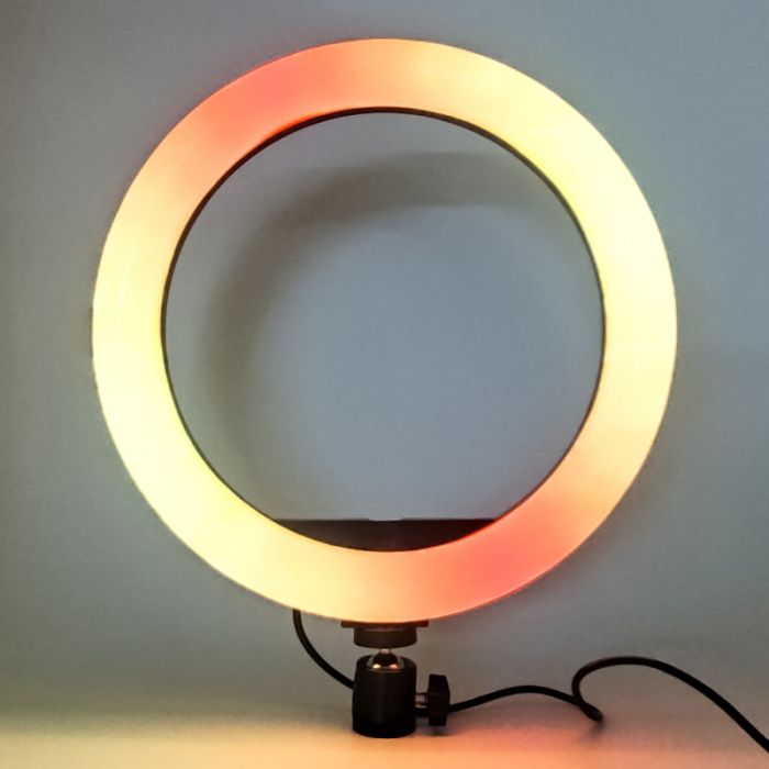 Разноцветная кольцевая LED лампа для селфи MJ33