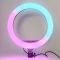 Разноцветная кольцевая LED лампа для селфи MJ33