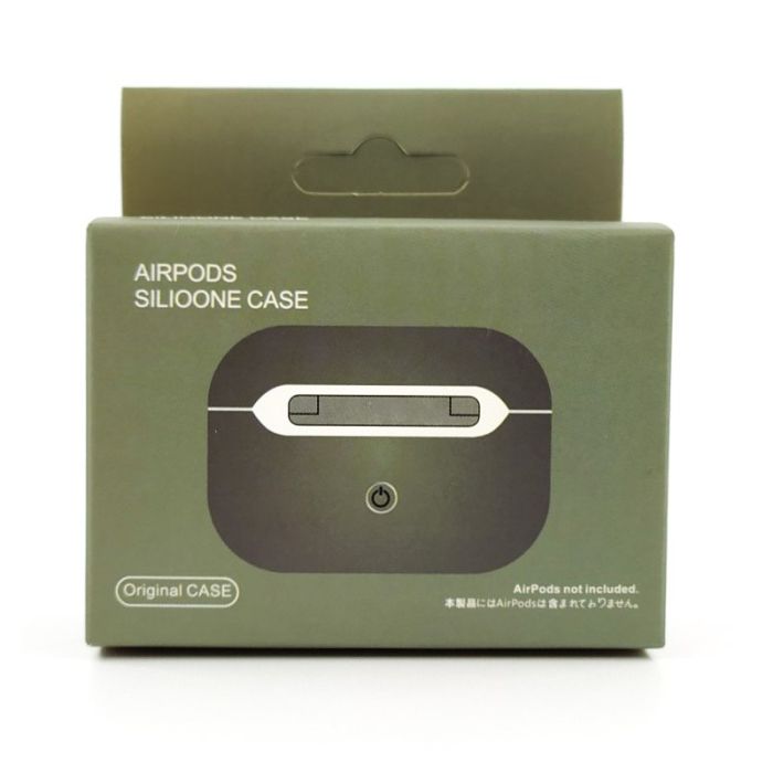 Ультратонкий силиконовый чехол для наушников  AirPods Pro REMAX Midnight Green