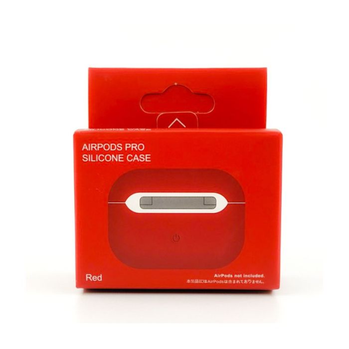 Ультратонкий силиконовый чехол для наушников  AirPods Pro REMAX Red