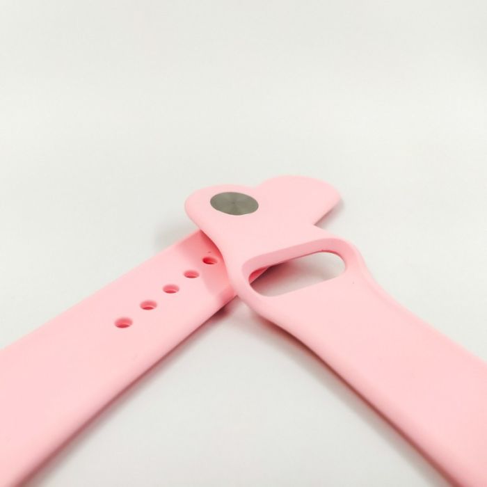 Силиконовый ремешок с софт-тач покрытием 42-44мм Pink