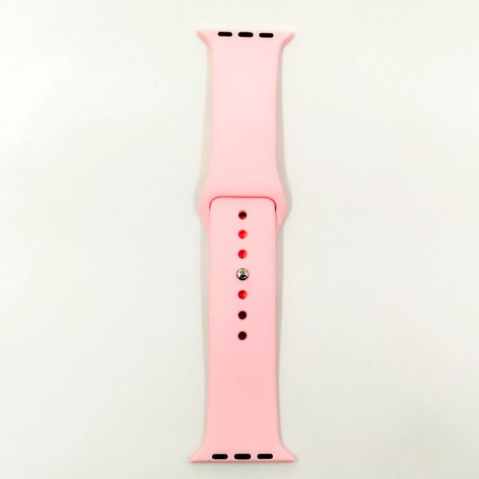 Силиконовый ремешок с софт-тач покрытием 42-44мм Pink