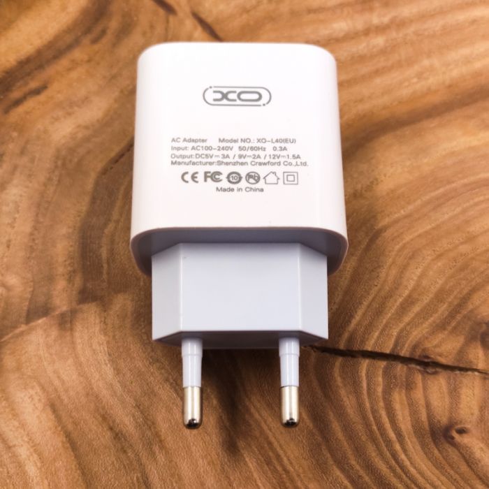 Сетевое зарядное устройство с поддержкой быстрой зарядки QC3.0,PD  XO L40