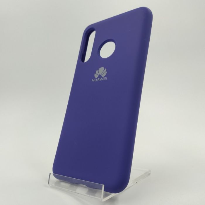 Оригинальный матовый чехол-накладка Silicone Case Huawei P30 Lite Purple