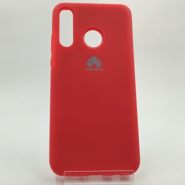 Оригинальный матовый чехол Silicone Case Huawei P30 Lite Red