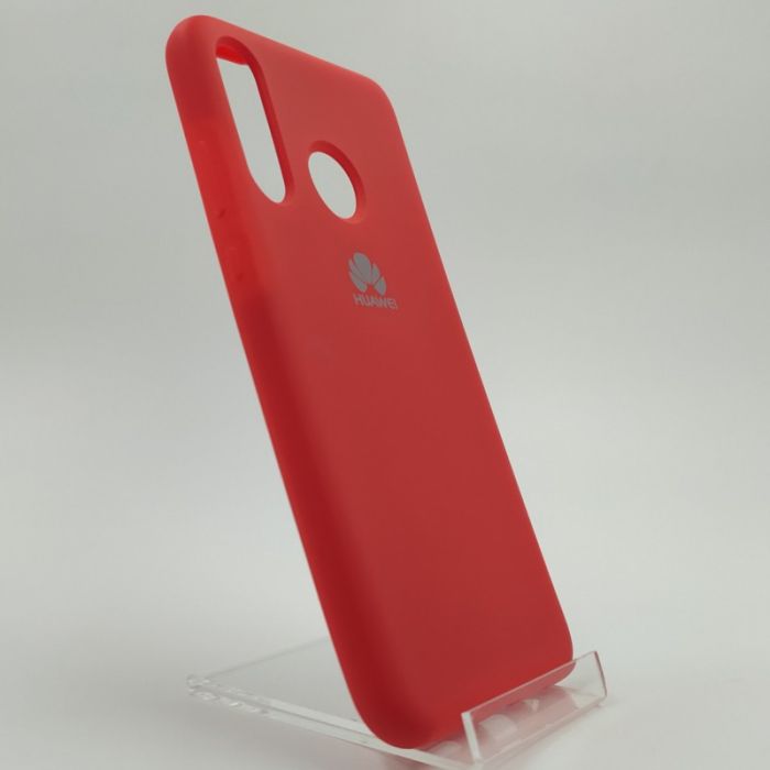 Оригинальный матовый чехол Silicone Case Huawei P30 Lite Red