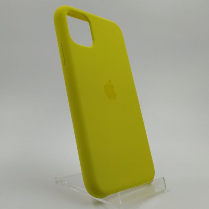 Оригинальный матовый чехол Silicone Case Iphone 11 Brillianty yellow