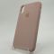 Оригинальный матовый чехол Silicone Case Iphone Xs Matte pink