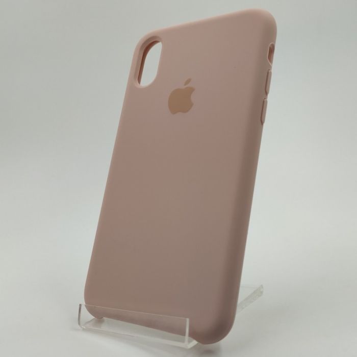Оригинальный матовый чехол Silicone Case Iphone Xs Matte pink