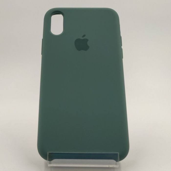 Оригинальный матовый чехол Silicone Case Iphone X/Xs Blue Green