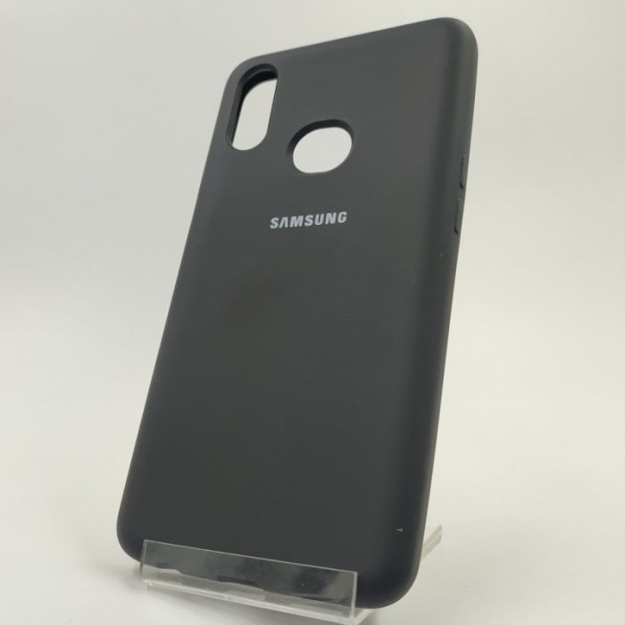 Оригинальный матовый чехол Silicone Case Samsung A10S Black