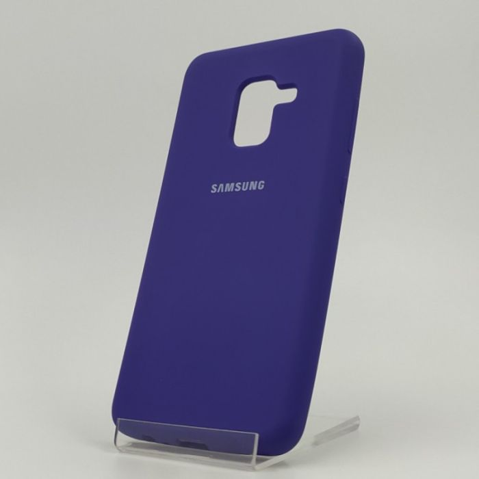 Оригинальный матовый чехол Silicone Case Samsung A40 Black