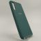 Оригинальный матовый чехол-накладка Silicone Case Samsung A50 Blue Green