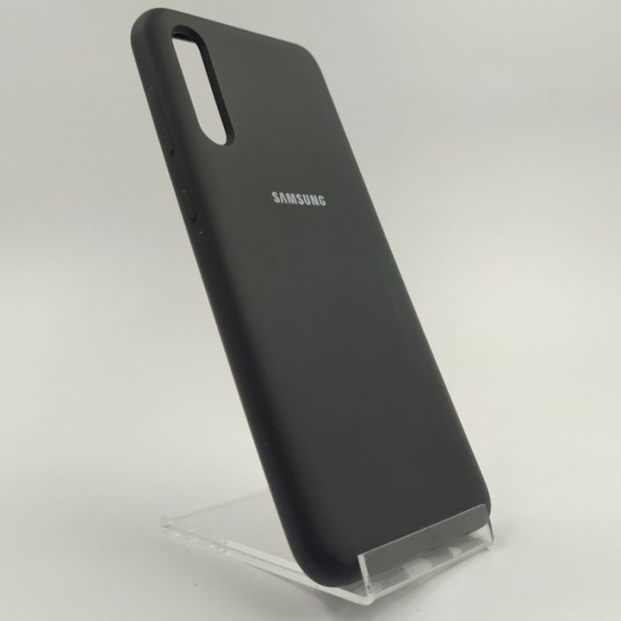 Оригинальный матовый чехол Silicone Case Samsung A50/A30s Black