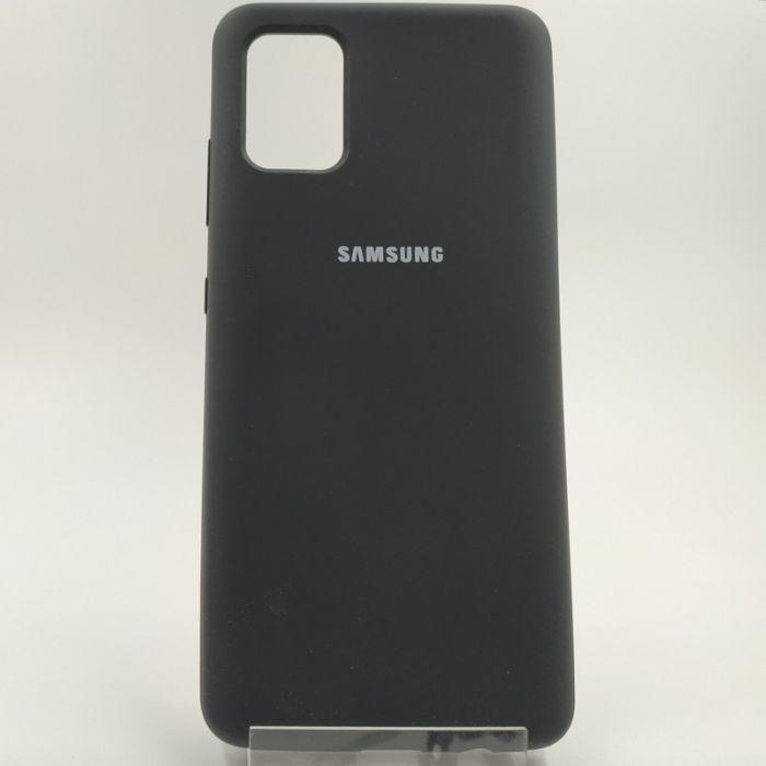 Оригинальный матовый чехол Silicone Case Samsung A51 Black