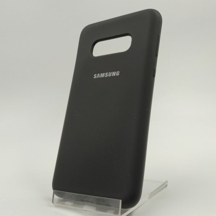 Оригинальный матовый чехол Silicone Case Samsung S10E Black