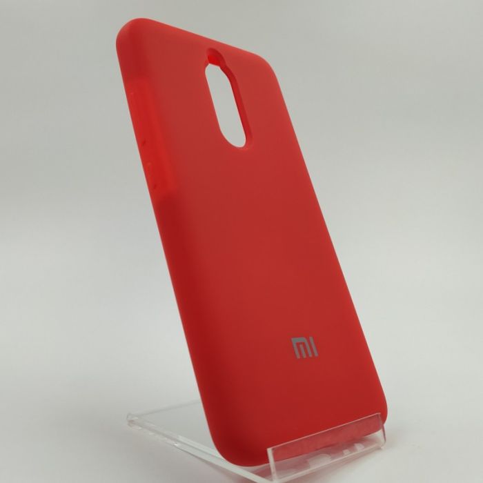 Оригинальный матовый чехол-накладка Silicone Case Xiaomi Redmi8 Red
