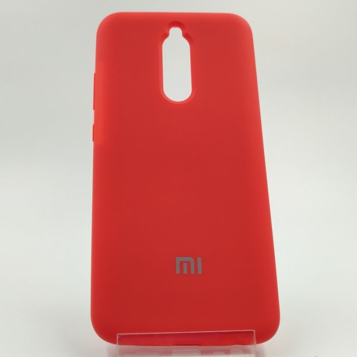 Оригинальный матовый чехол-накладка Silicone Case Xiaomi Redmi8 Red