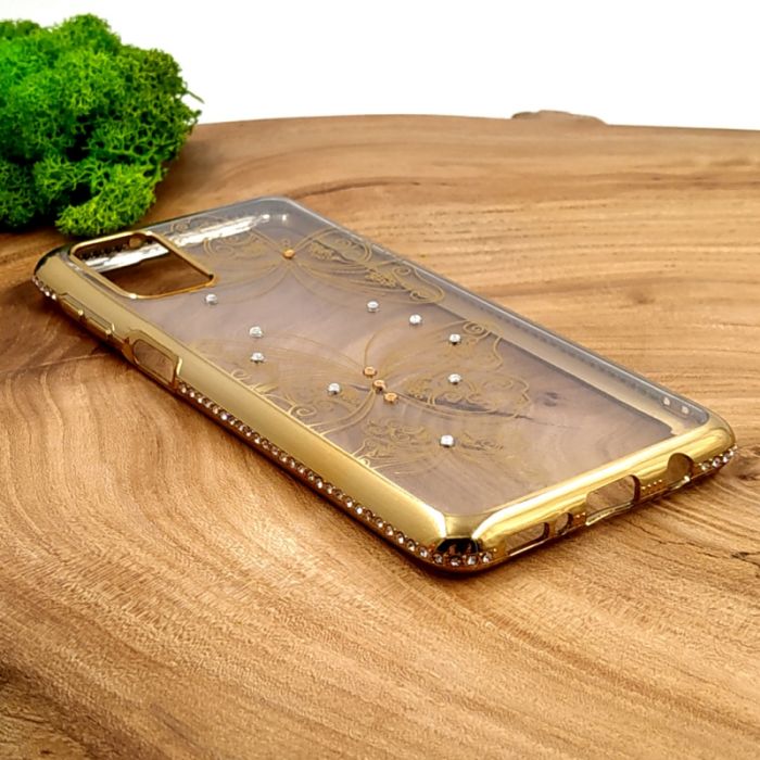Силиконовый чехол Kings Bar со стразами для Samsung M31s Butterfly