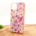 Силиконовый чехол-накладка цветы со стразами для Iphone 12 Pro/12