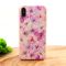 Силиконовый чехол-накладка цветы со стразами для Iphone XS Max