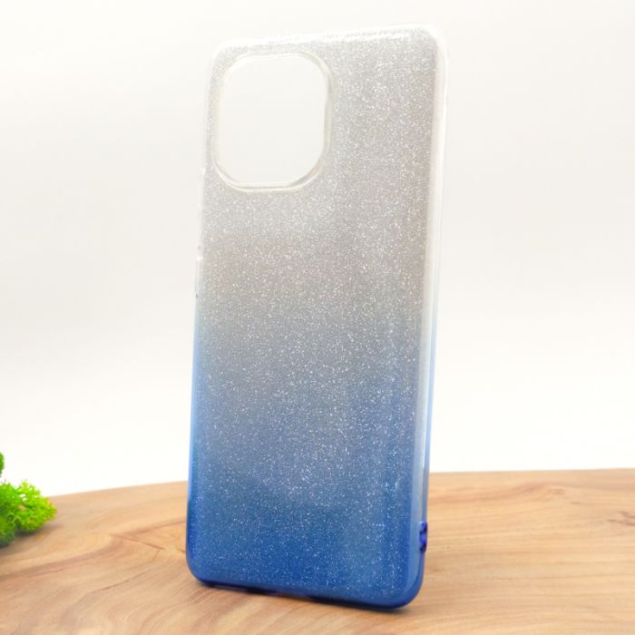 Силиконовый чехол с блёстками VAJA Xiaomi Mi11 Blue