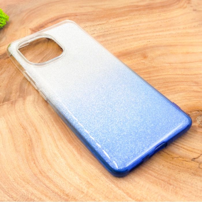 Силиконовый чехол с блёстками VAJA Xiaomi Mi11 Blue