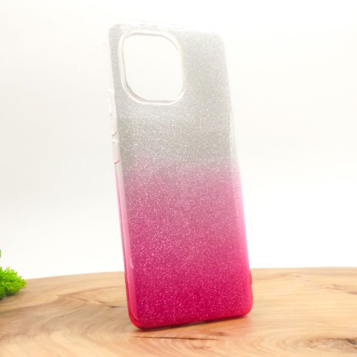 Силиконовый чехол с блёстками VAJA Xiaomi Mi11 Pink
