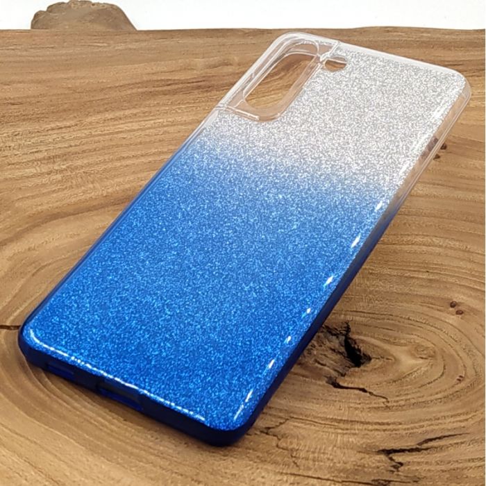 Силиконовый чехол VAJA градиент для Samsung S21+ Blue