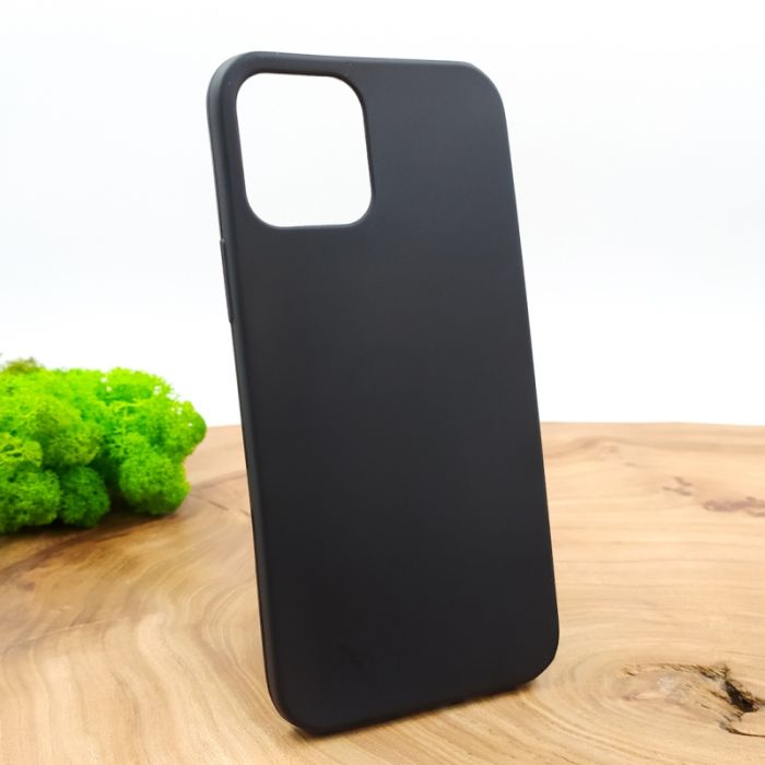 Силиконовый матовый чехол-накладка Simin Style  Iphone 12(6.1) black