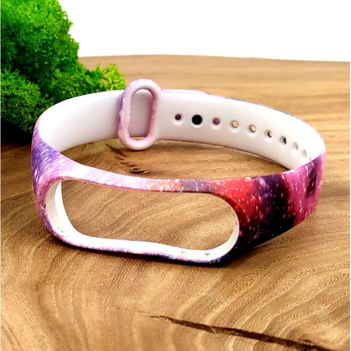 Силиконовый ремешок браслет для Mi Band 3/4 Galaxy