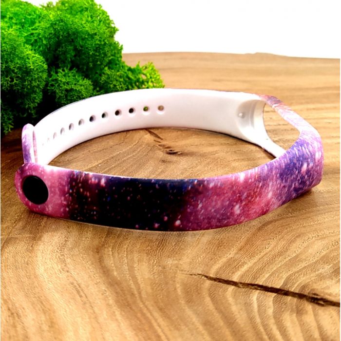 Силиконовый ремешок браслет для Mi Band 3/4 Galaxy
