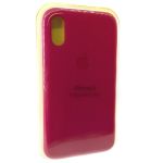 Силиконовый чехол (silicone case) iPhone X Rose Red