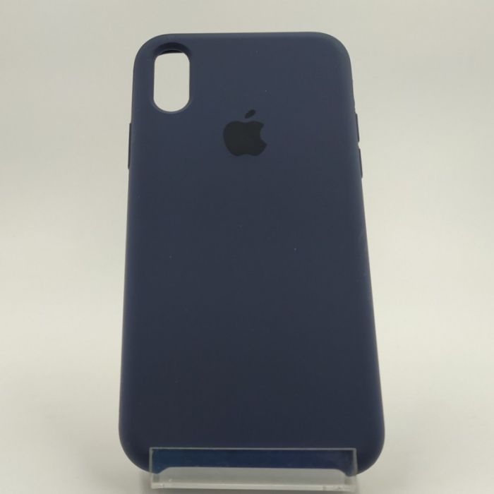 Оригинальный матовый чехол Silicone Case iPhone X/Xs Navy storm