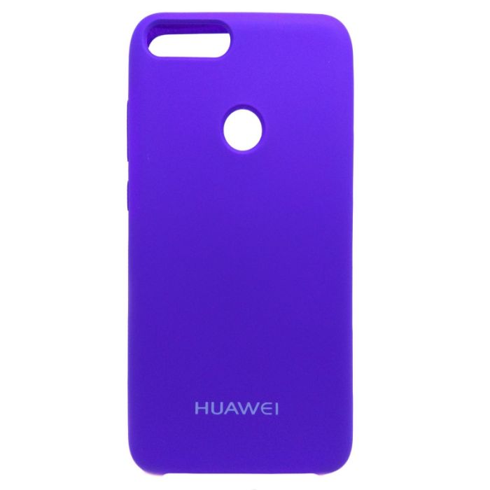 Силиконовый чехол (silicone case) Huawei P Smart Purple (Фиолетовый)