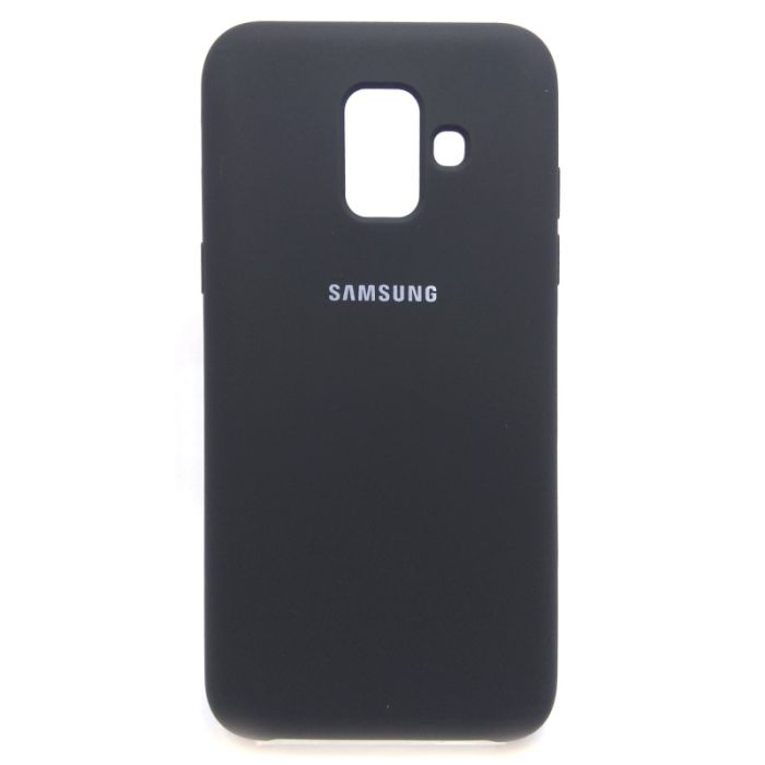 Силиконовый чехол (silicone case) Samsung Galaxy A6 2018 A600 Black (Черный)