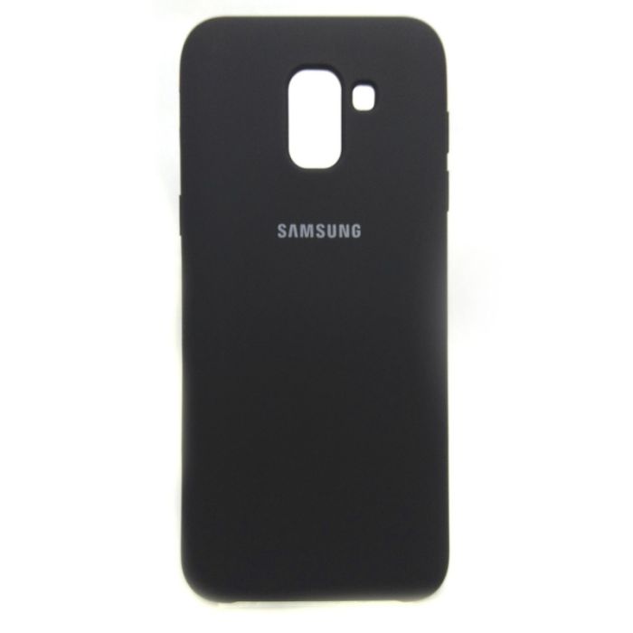 Силиконовый чехол (silicone case) Samsung Galaxy J6 2018 J600F Black (Черный)