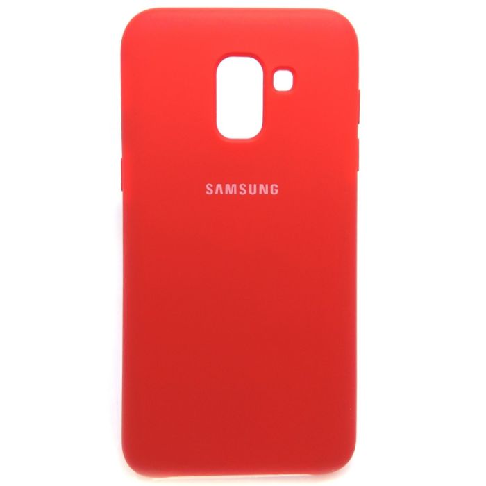 Силиконовый чехол (silicone case) Samsung Galaxy J6 2018 J600F Red (Красный)