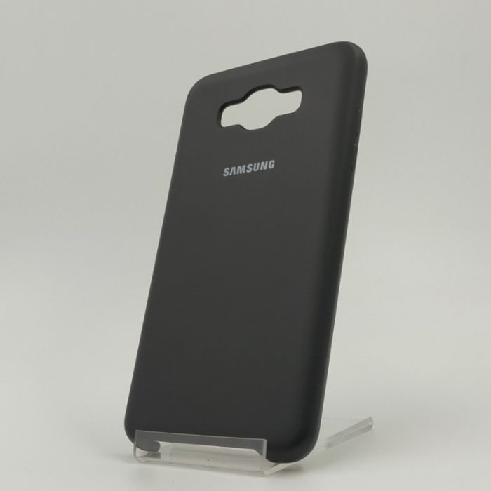 Оригинальный матовый чехол Silicone Case Samsung Galaxy J7 2016 J710 Black