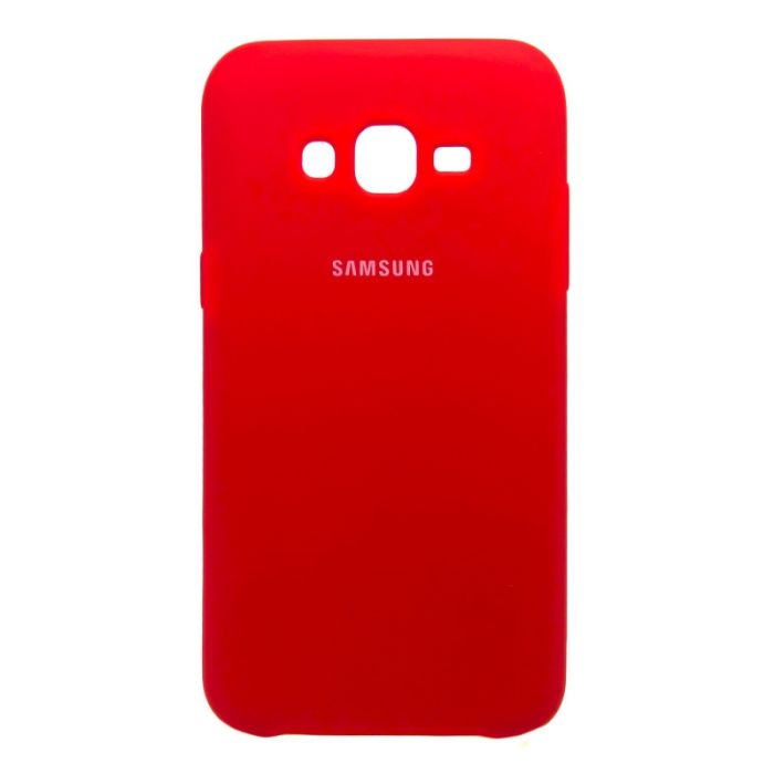 Силиконовый чехол (silicone case) Samsung Galaxy J7 Red (Красный)
