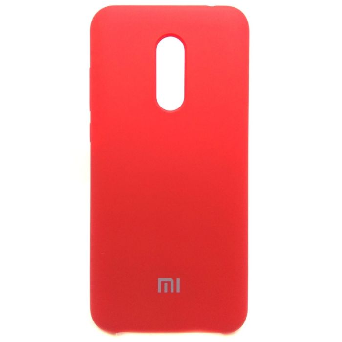 Силиконовый чехол (silicone case) Xiaomi Redmi 5 Plus Red (Красный)